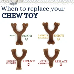 Puppy Gourmet wishbone, maapähkinävoi S>Nylabone Online