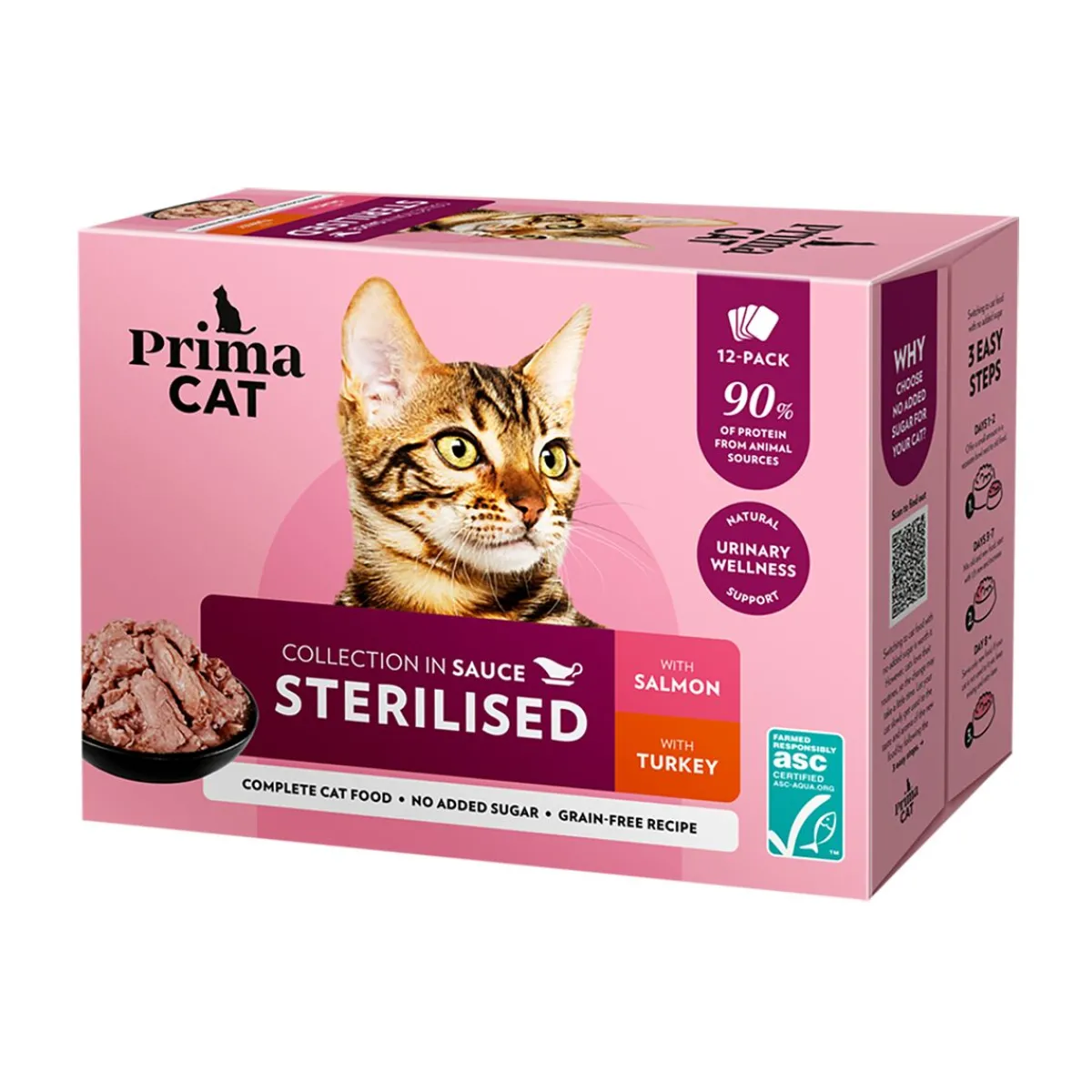 Classic Sterilized kastikkeessa 12 x 85 g>PrimaCat Online