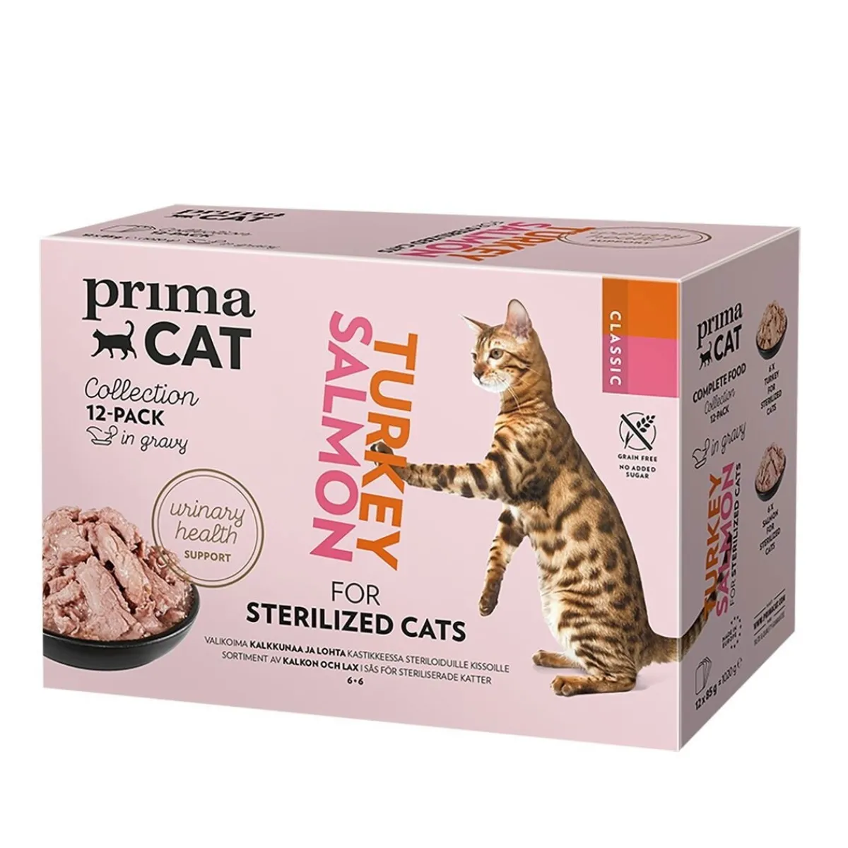 Classic Sterilized kastikkeessa 12 x 85 g>PrimaCat Online