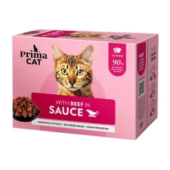 nautaa kastikkeessa 12 x 85 g>PrimaCat Outlet