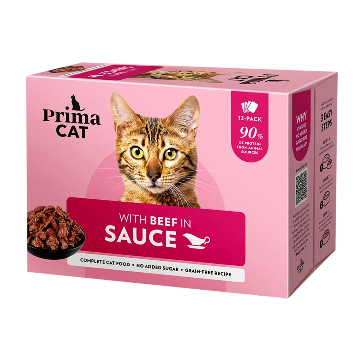 nautaa kastikkeessa 12 x 85 g>PrimaCat Outlet