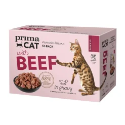 nautaa kastikkeessa 12 x 85 g>PrimaCat Outlet