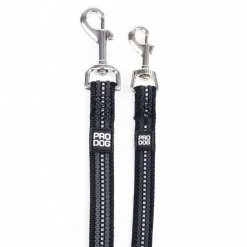 Grip talutin heijastimella musta>Pro Dog Discount