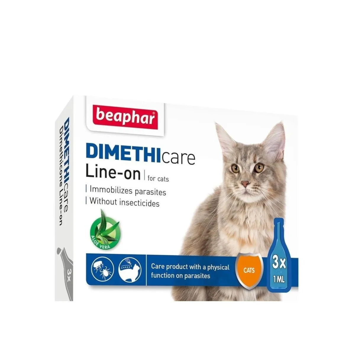 Punkkiliuos kissalle Dimethicare Line-on>Beaphar Hot