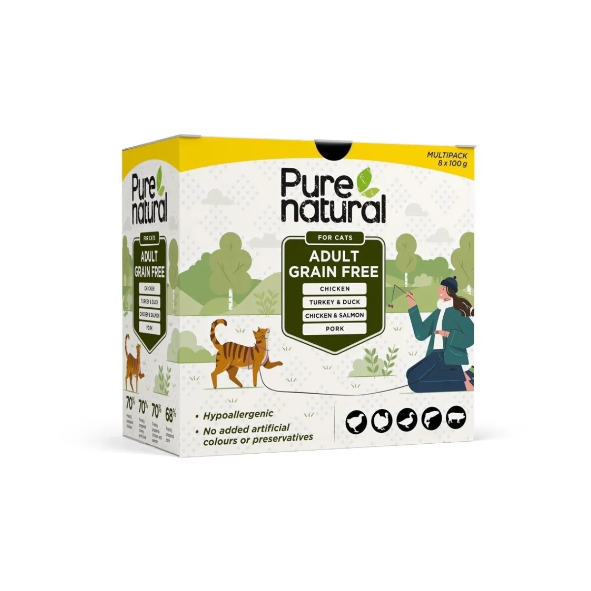 Adult Multipack 8x 100g>Purenatural New