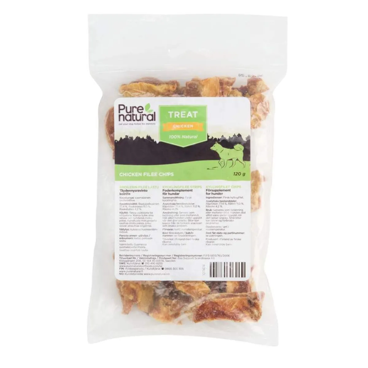 Broilerin Fileelastu 120 g>Purenatural Online