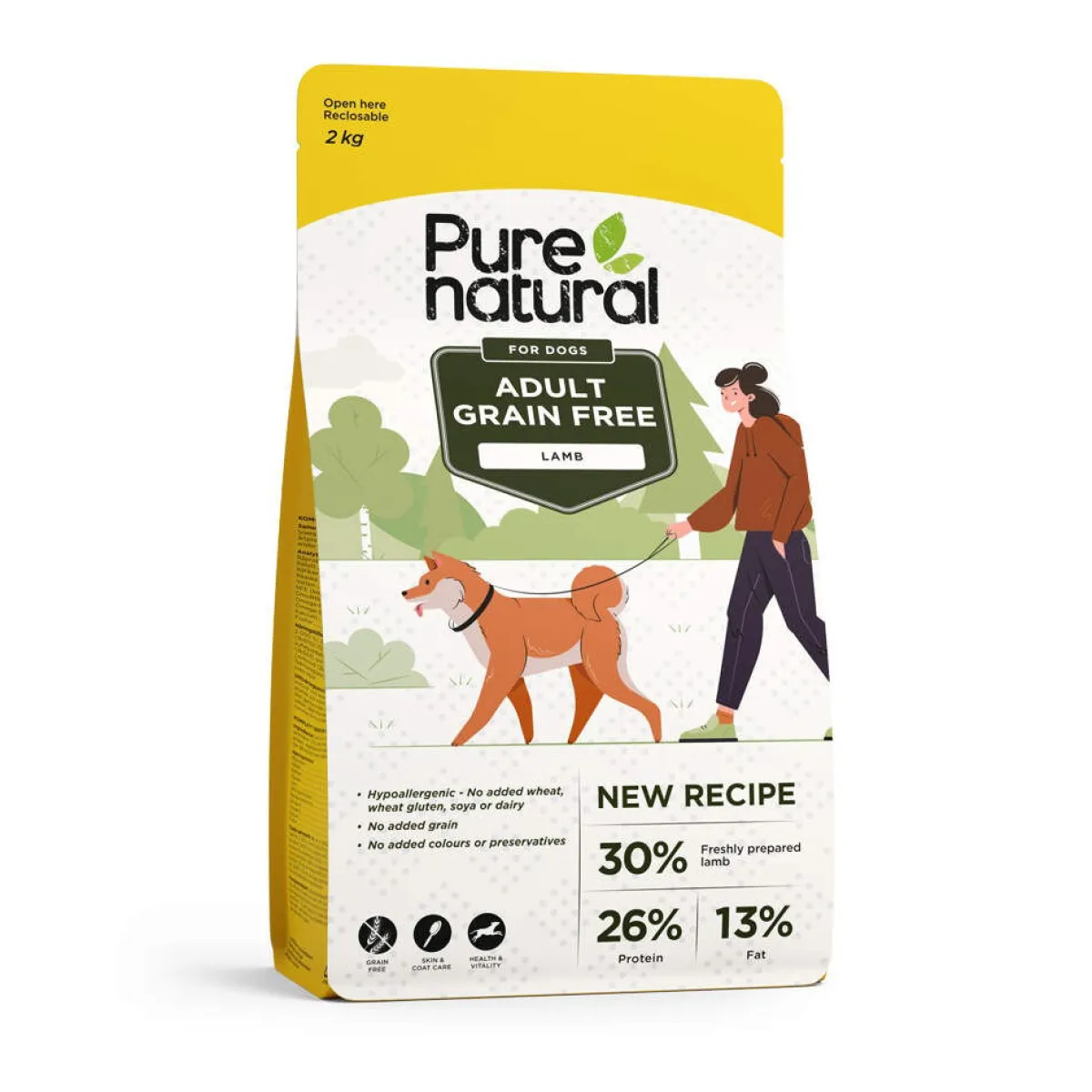 Dog Adult Grain Free Lamb 2 x 12 kg, vain verkosta>Purenatural Sale