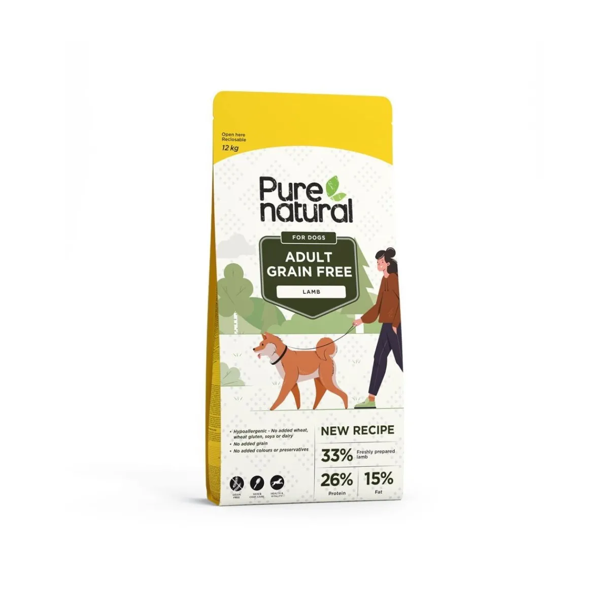 Dog Adult Grain Free Lamb 2 x 12 kg, vain verkosta>Purenatural Sale