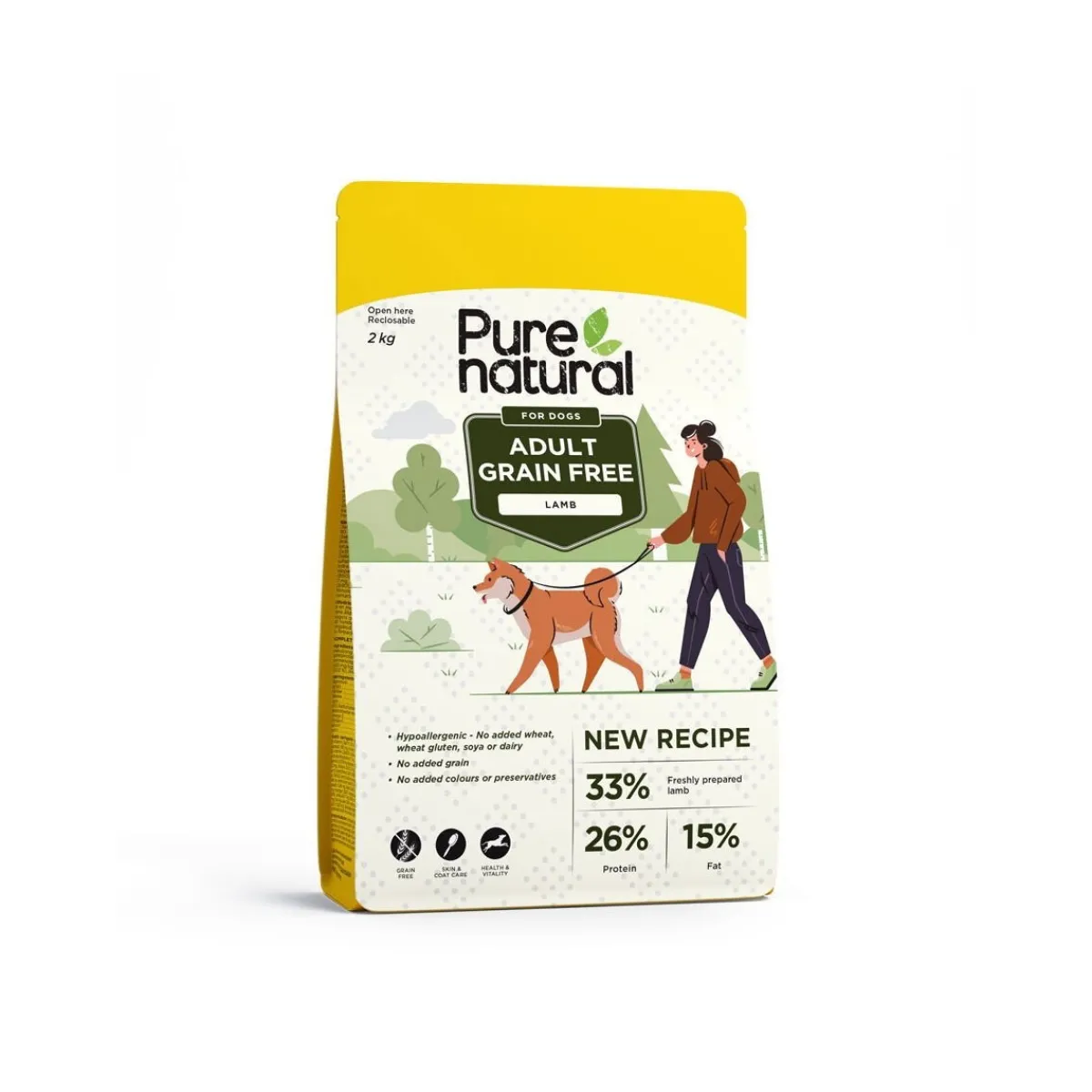 Dog Adult Grain Free Lamb 2 x 12 kg, vain verkosta>Purenatural Sale