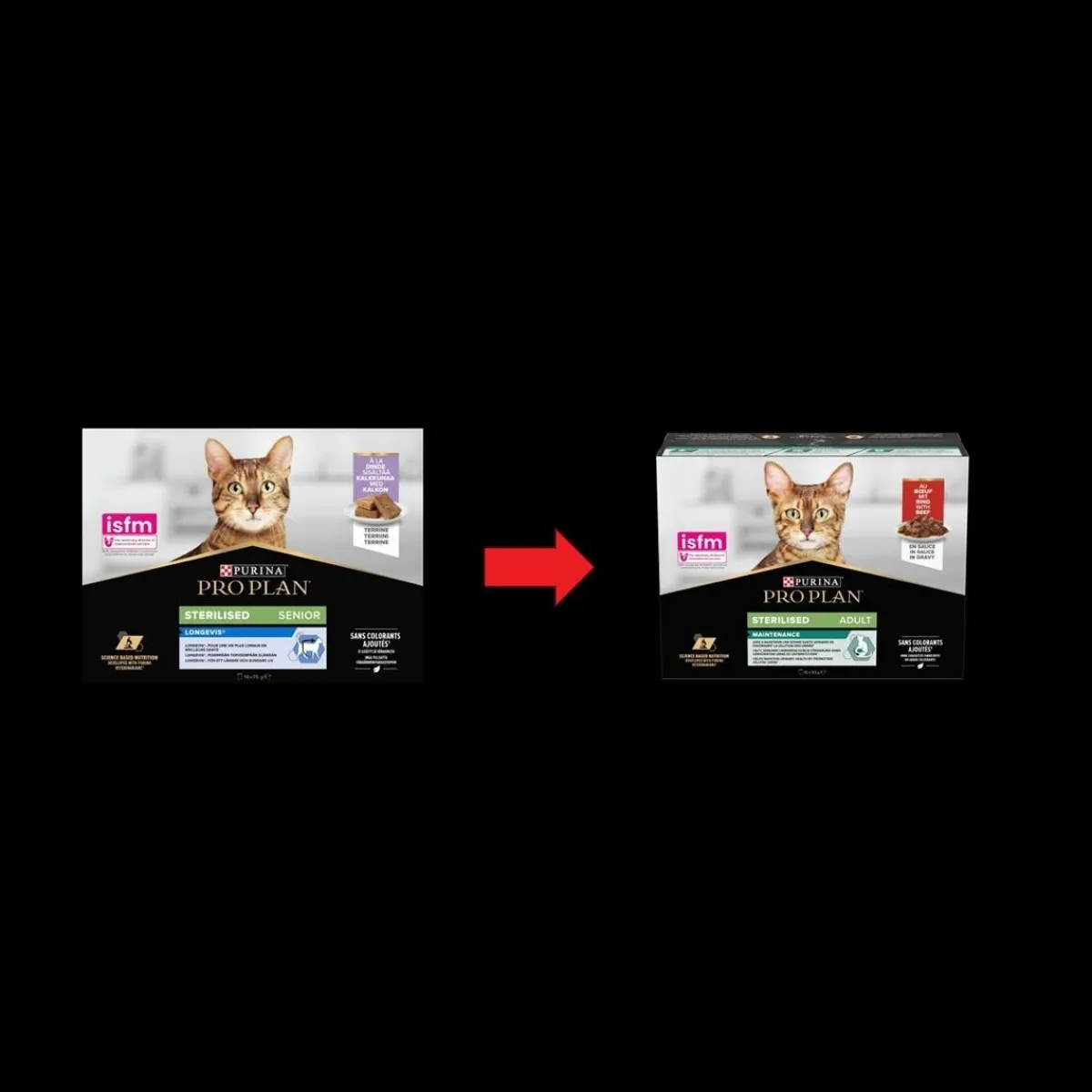 Sterilised Beef 10x85g>Purina Pro Plan New