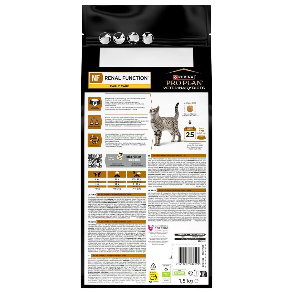 Purina Pro Plan Veterinary Diets Feline NF Renal Function Early Care 1,5 kg>Purina Veterinary Diets