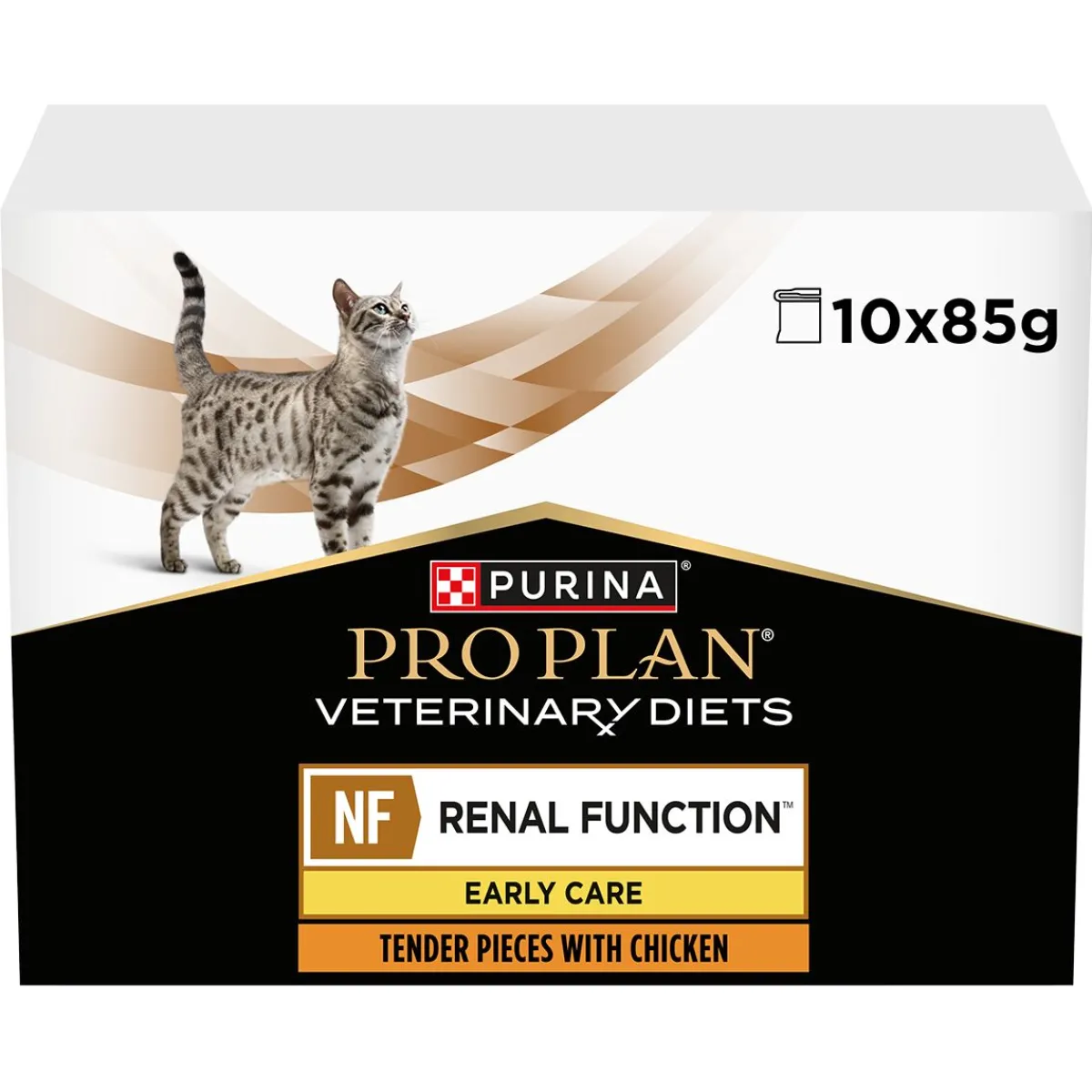 Purina Pro Plan Veterinary Diets Feline NF Renal Function Early Care Chicken 10x85 g>Purina Veterinary Diets Online