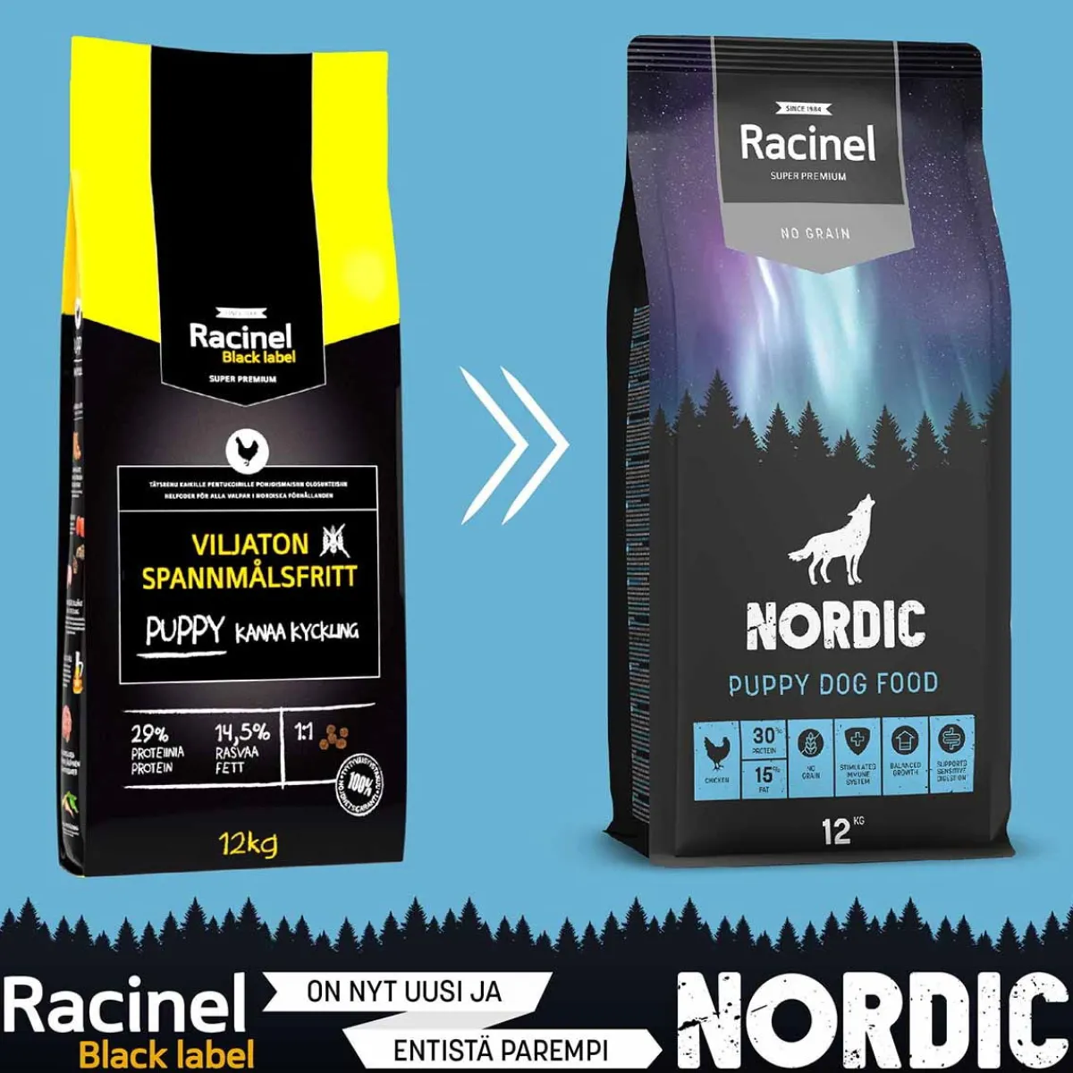 Nordic Puppy Chicken 12kg>Racinel