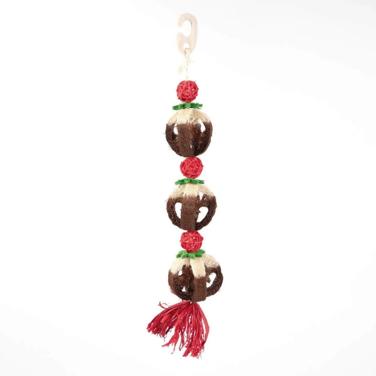 Loofa Xmas Pudding Toy>Rosewood Sale