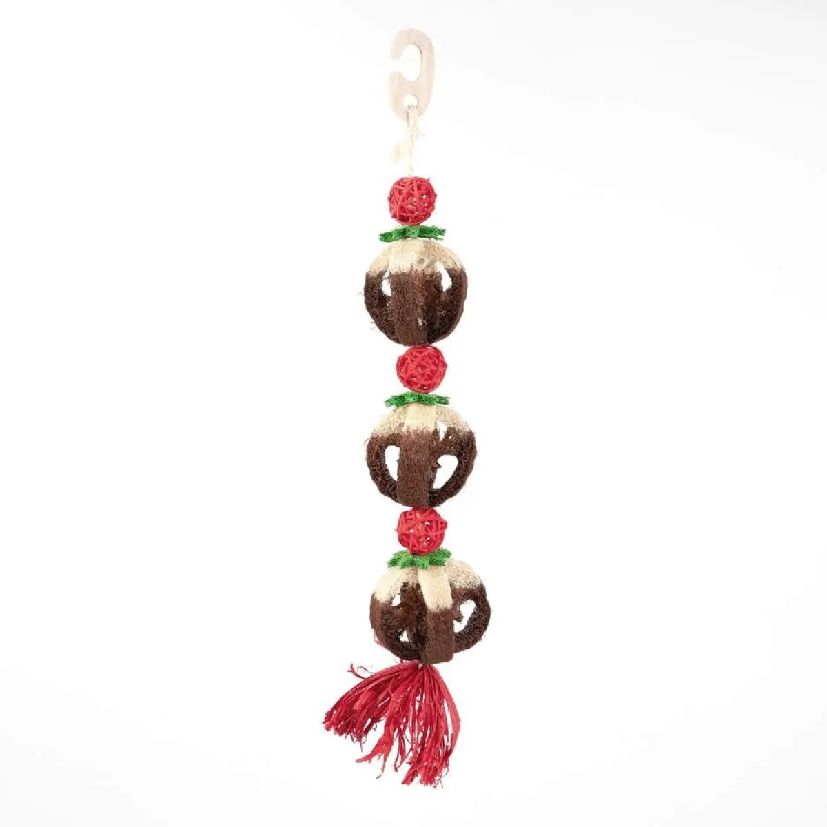 Loofa Xmas Pudding Toy>Rosewood Sale