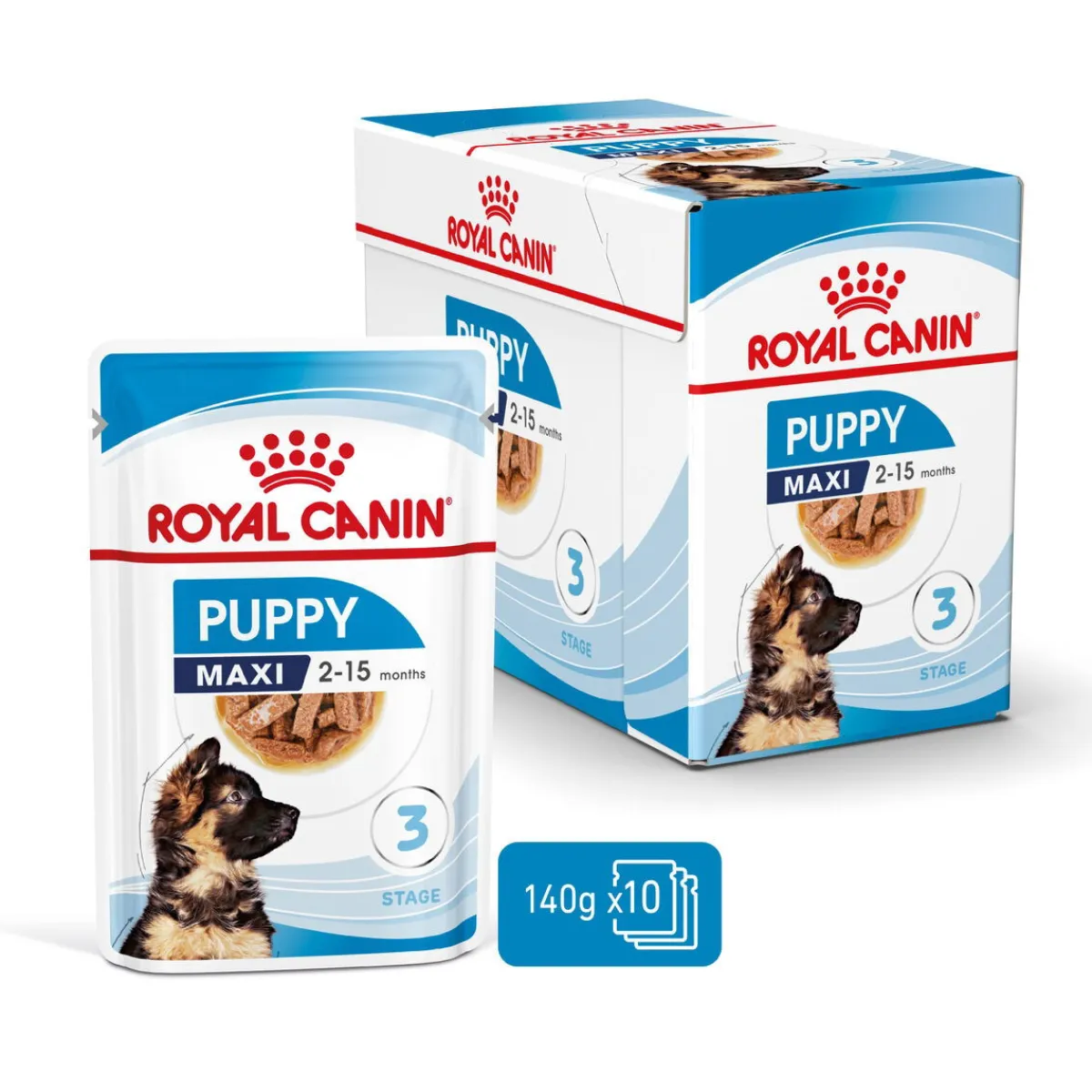 Maxi Puppy 40x140 g>Royal Canin Discount