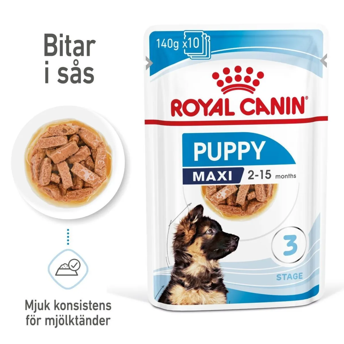 Maxi Puppy 40x140 g>Royal Canin Discount
