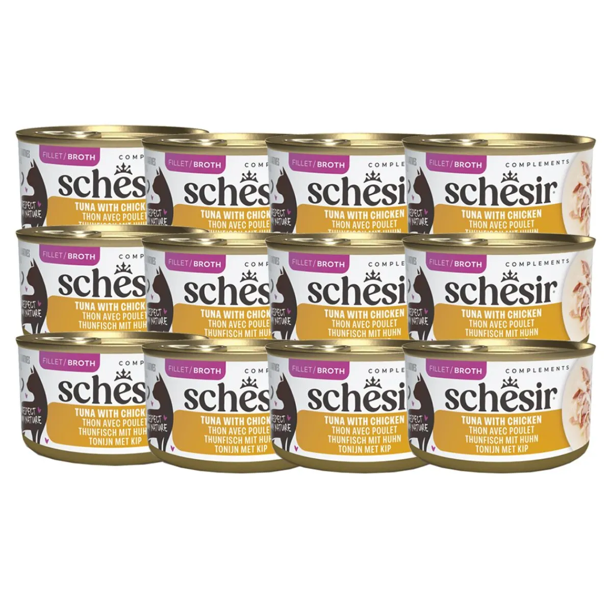C&B Tuna chicken in Broth 85 g>Schesir Discount