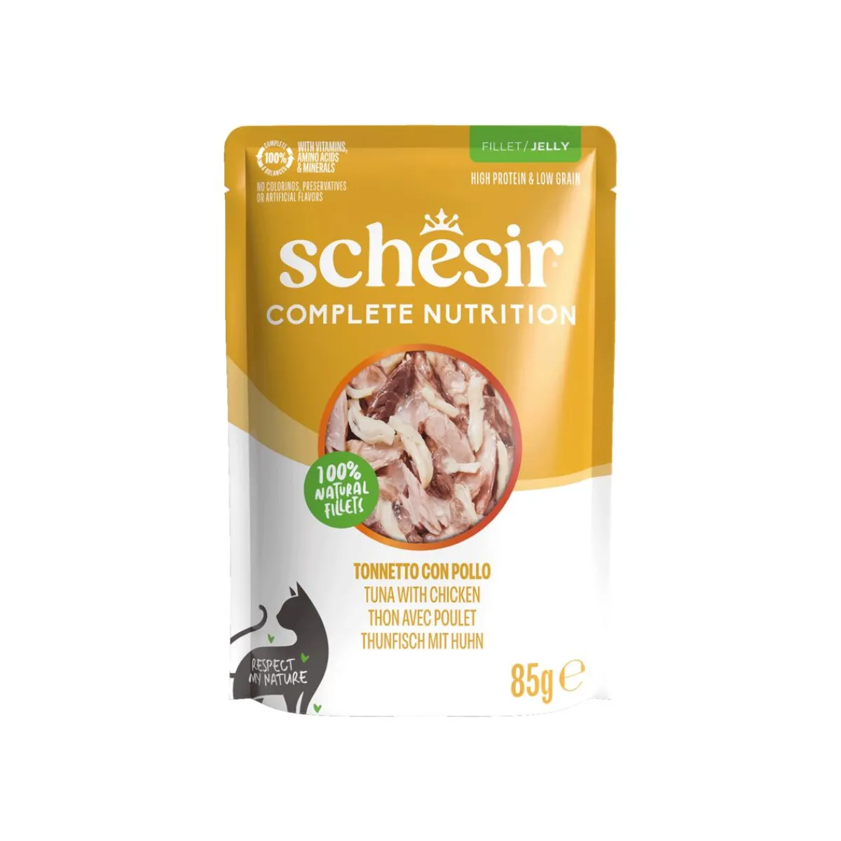 C&B Tuna chicken in Jelly Pouch 85 g>Schesir