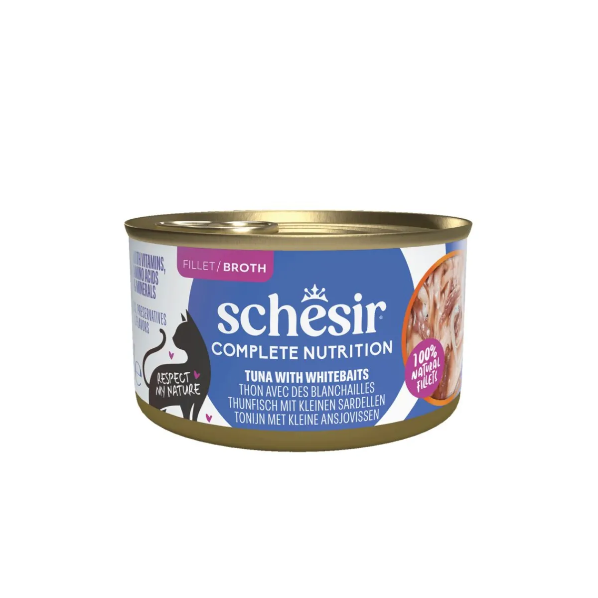 C&B Tuna & whitebaits in Broth 85 g>Schesir