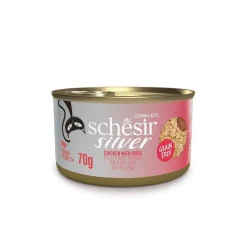 Silver Mousse & Shreds kana & ankka 70 g>Schesir Clearance