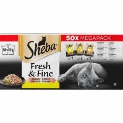 Fresh&Fine siipikarja 50x50g>Sheba Hot
