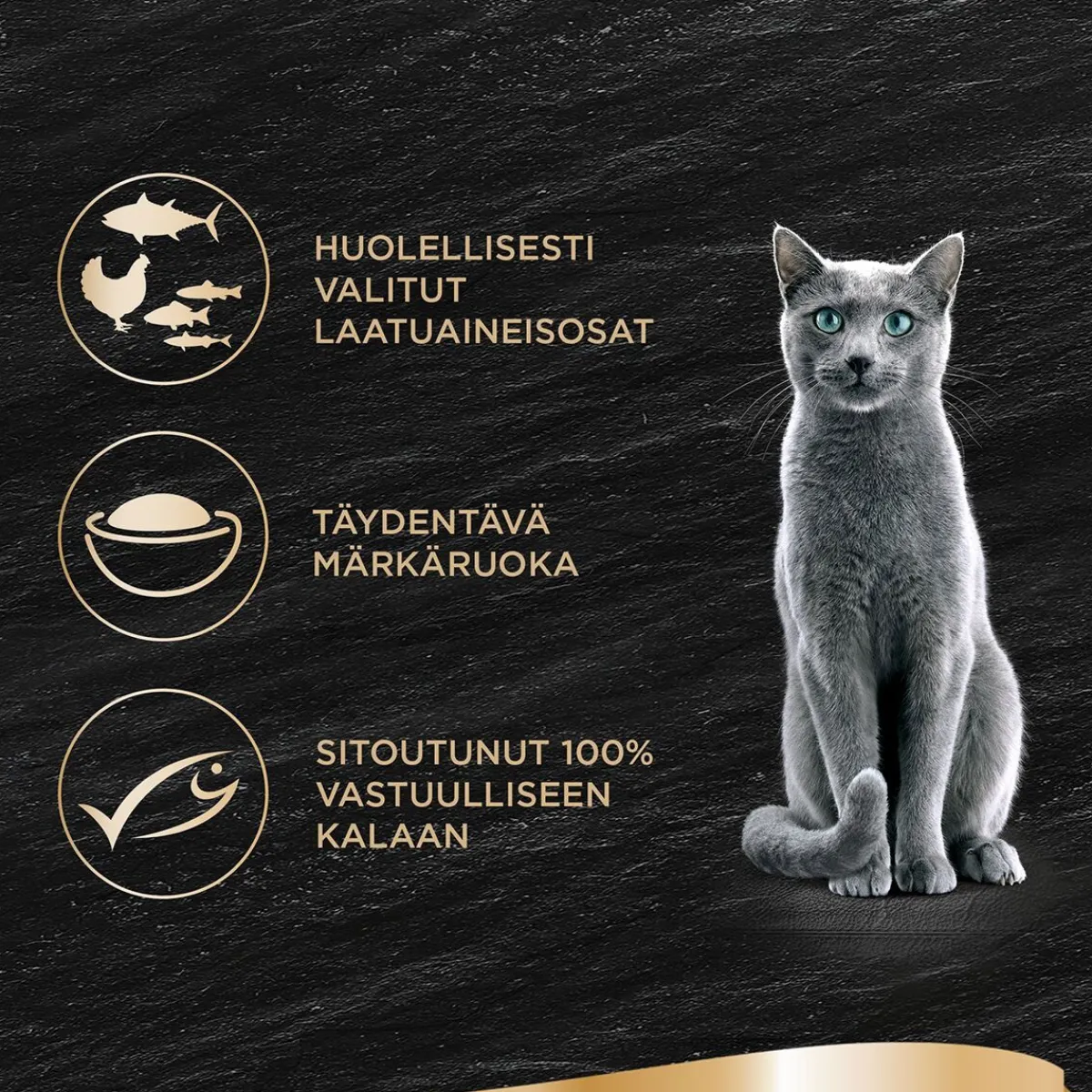 kana, katkarapu & kala kastikkeessa 60g>Sheba Online