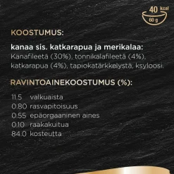 kana, katkarapu & kala kastikkeessa 60g>Sheba Online