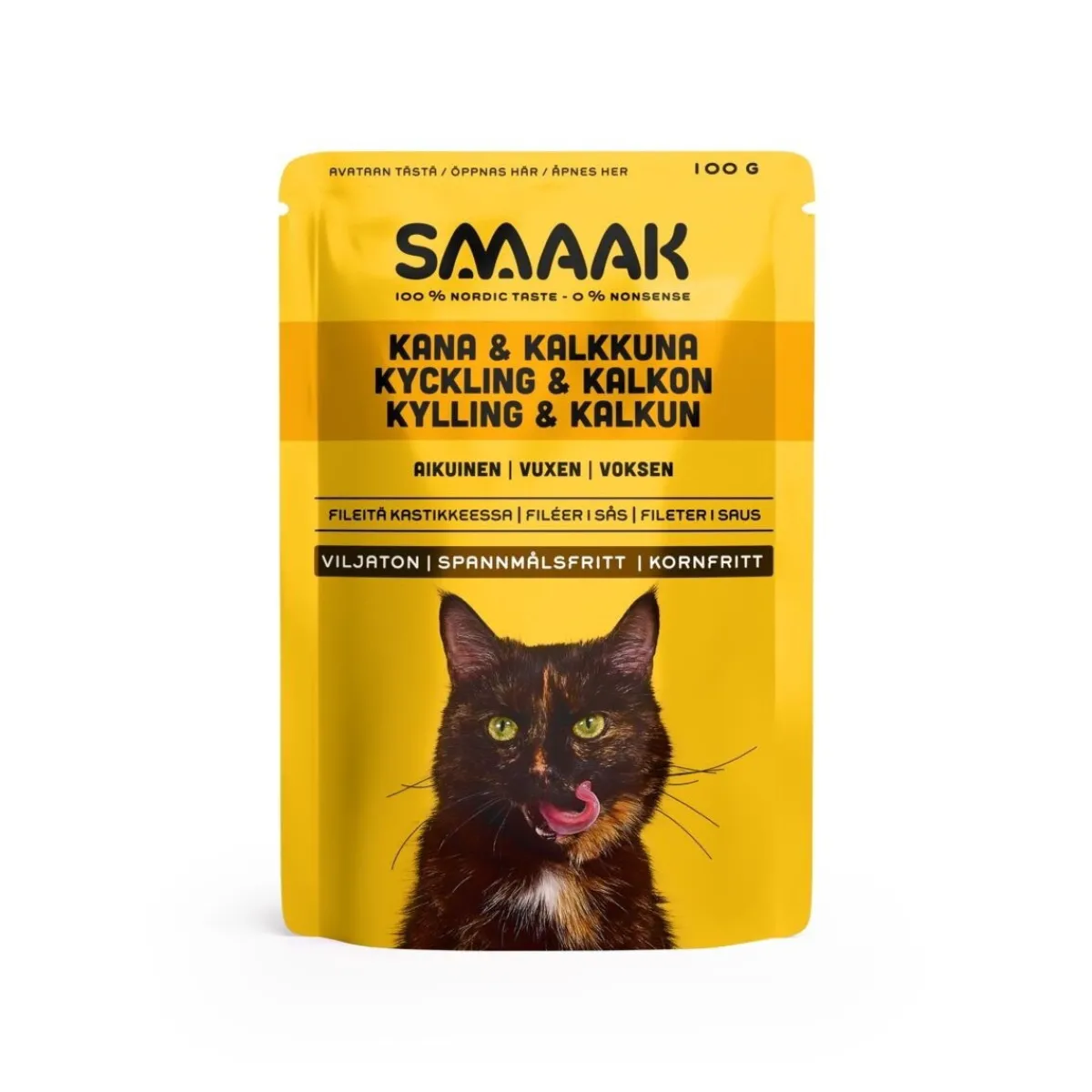 kana & kalkkuna kissalle 100g>Smaak Online