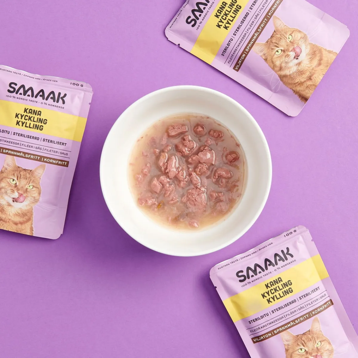 steriloidun kissan märkäruoka 100 g>Smaak Best