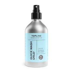 Quick Wash -kissan ja koiran kuivashampoo 250 ml>Topline Hot