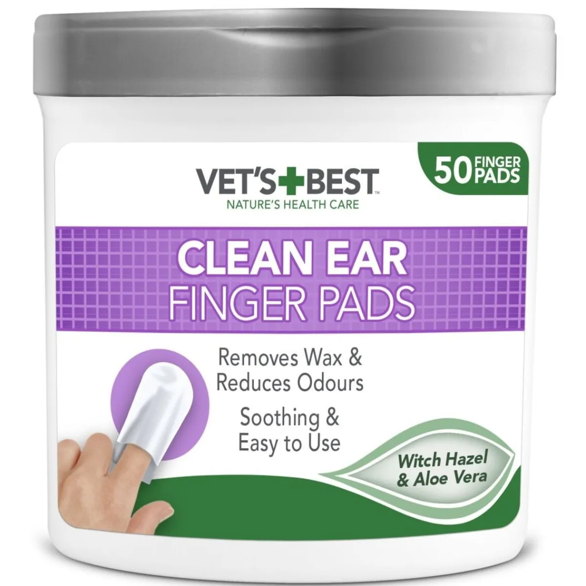 Clean korvienpuhdistuslaput 50 kpl>Vet's Best Best