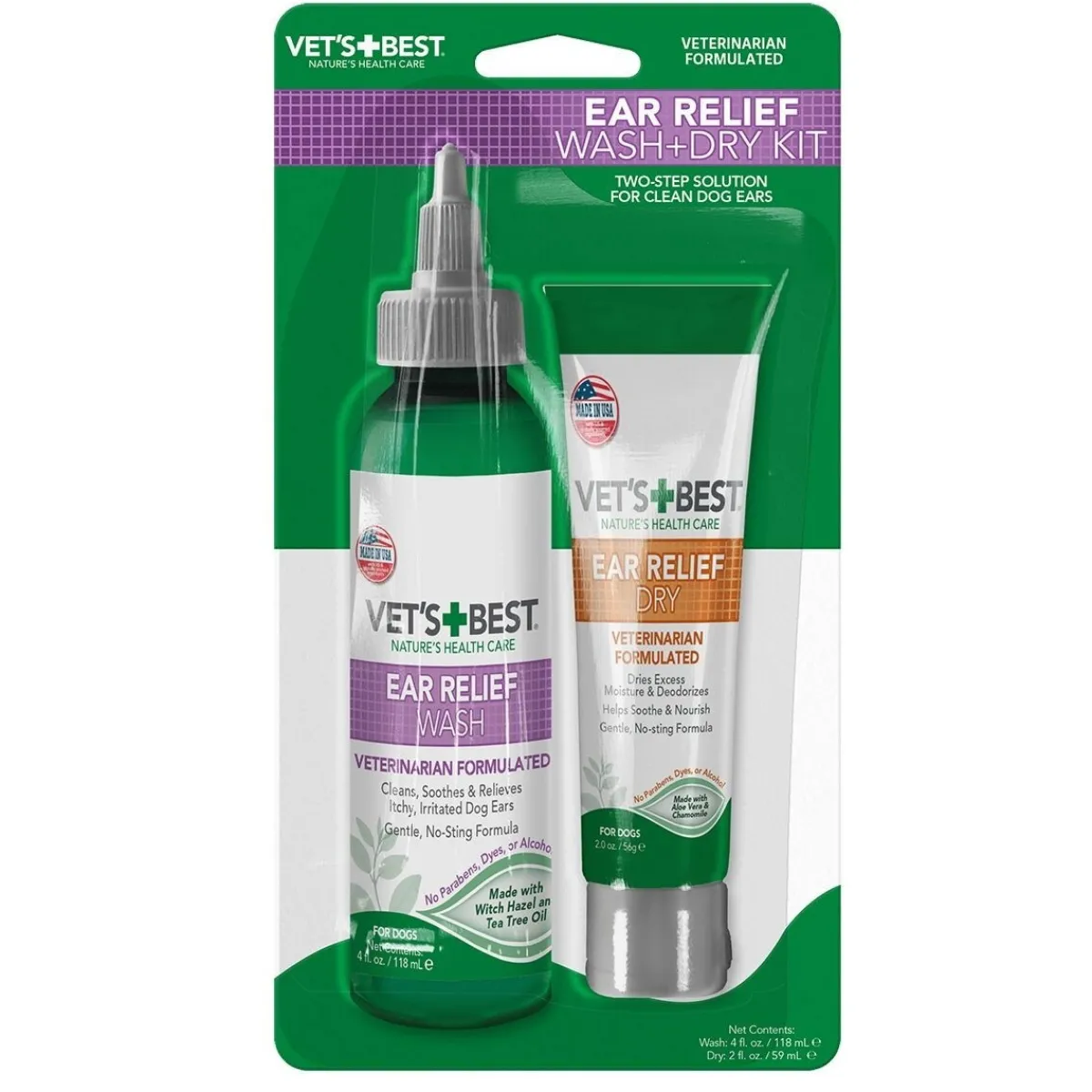 Ear Relief Wash + Dry Kit>Vet's Best Discount