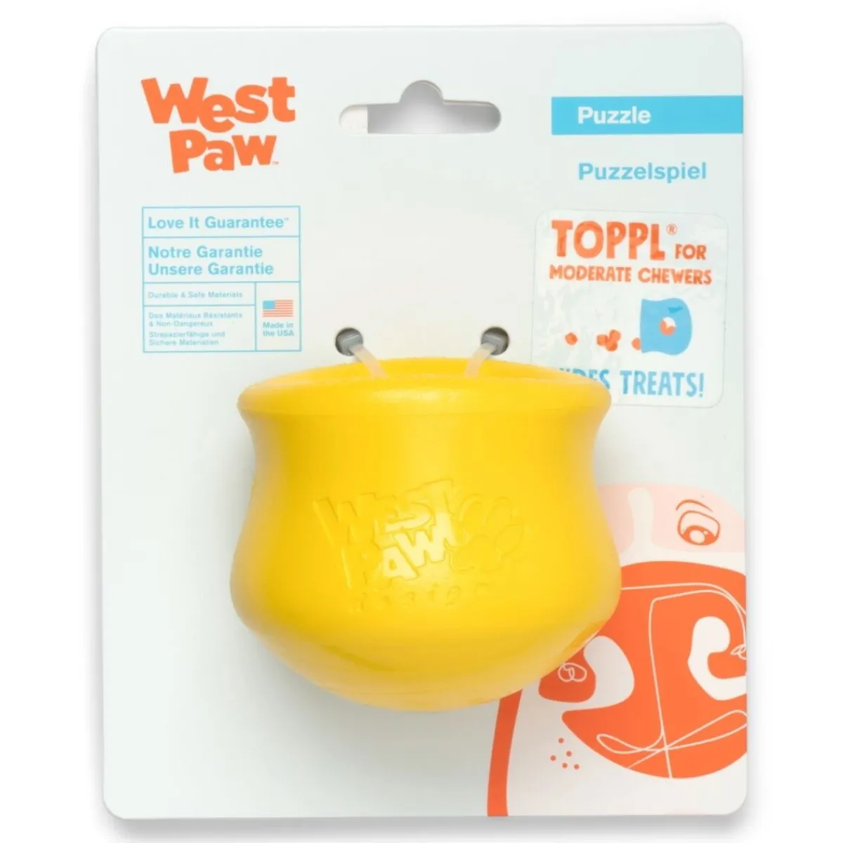 Toppl Limited Edition aktivointilelu, keltainen>West Paw Clearance