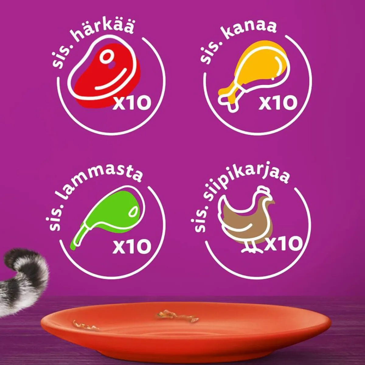 1+ gravy 40x85 g>Whiskas Hot