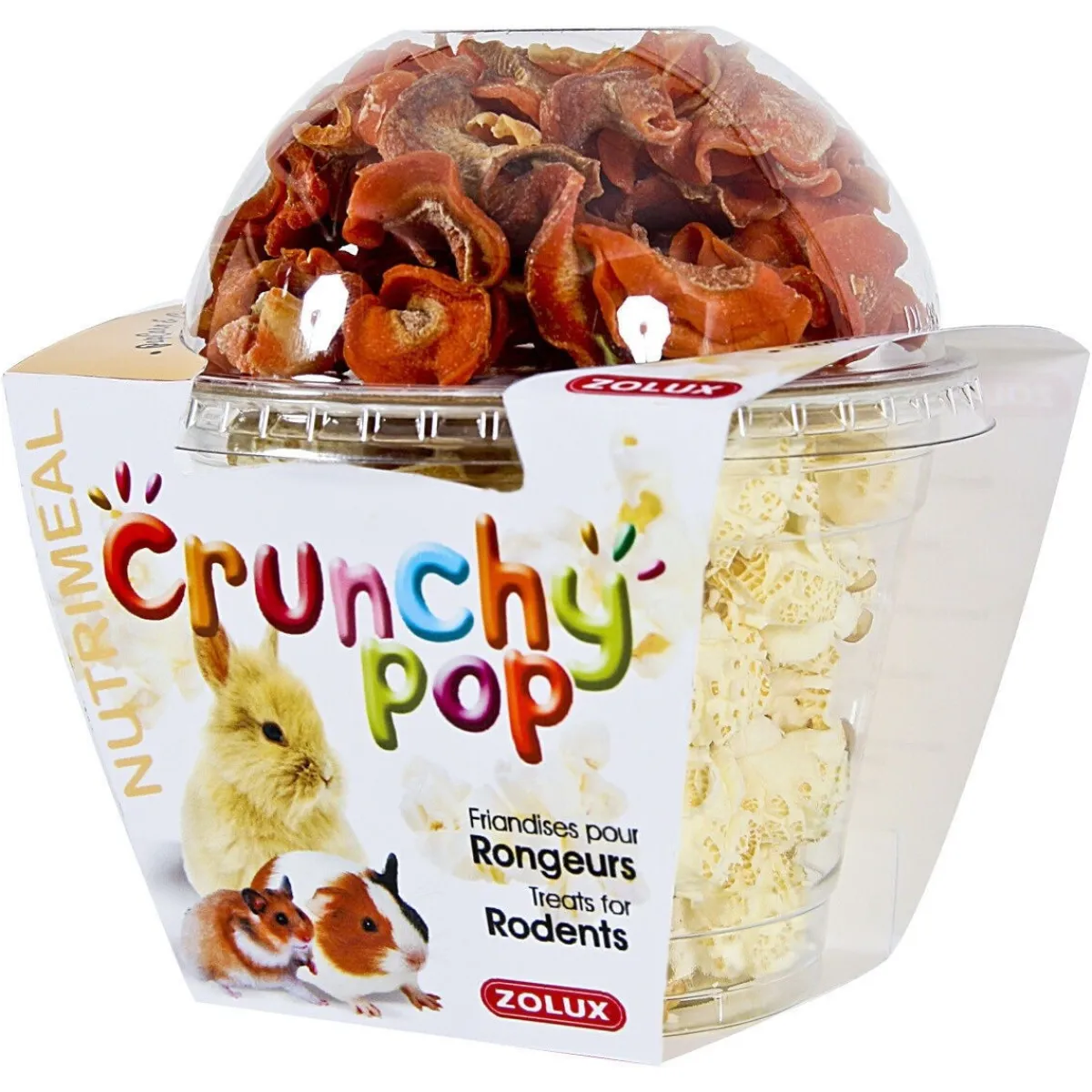 Crunchy cup porkkana & popcorn 200 g>Zolux Online